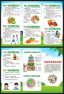 中国居民膳食指南三折页