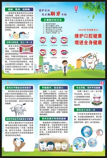 全国爱牙日三折页