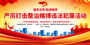 整治赌博展板
