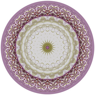 圆形古典矢量花纹