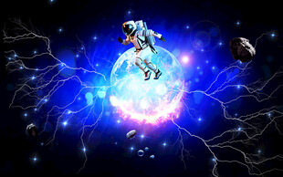 宇宙中的奇幻星空