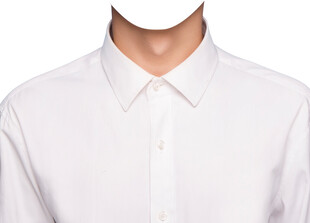 男白色衬衫证件照衣服素材