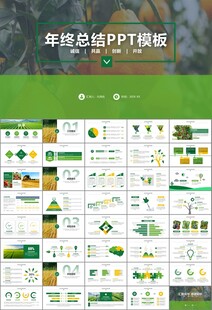 绿色农业产业总结计划ppt模板