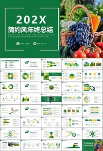 绿色农业产业总结计划ppt模板