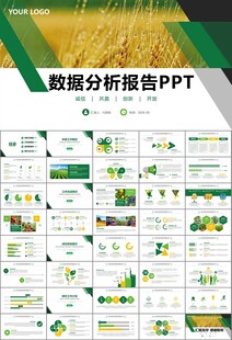 绿色农业产业总结计划ppt模板