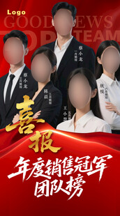 团队荣誉海报喜报