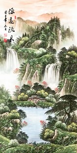 源远流长玄关装饰挂画