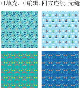 夏季童装印花 卡通小帆船 鲸鱼