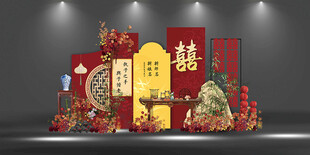 中式喜庆主题美陈布置