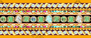 多彩几何图案装饰带