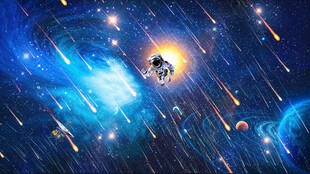 梦幻星空流星雨