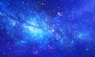 蓝色宇宙星空背景图