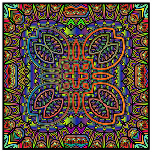 教堂玻璃花纹图案