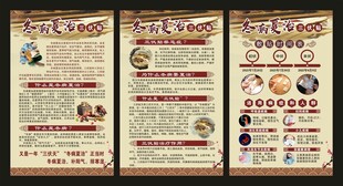 三伏天养生展板