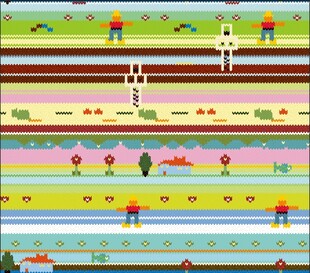 多彩条纹图案背景设计