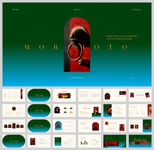 创意极简工作总结PPT模板