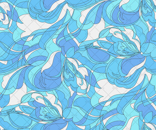 蓝白花卉图案背景纹理