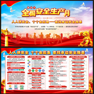 安全生产月展板