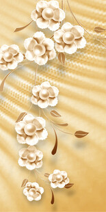 金色奢华花朵花纹
