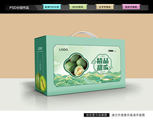 甜瓜包装 蜜瓜礼盒