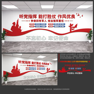 四有军人文化墙