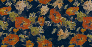 复古花卉图案布料