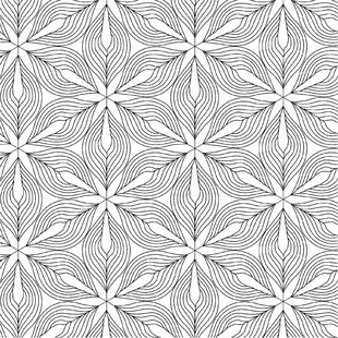 几何线条构成的简约花纹图案