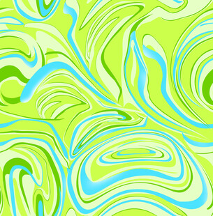 清新绿蓝流体抽象背景图