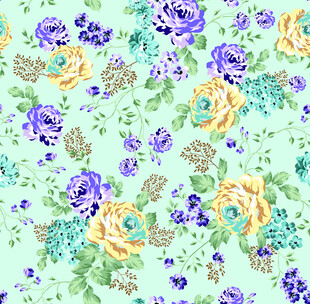 清新花卉图案背景