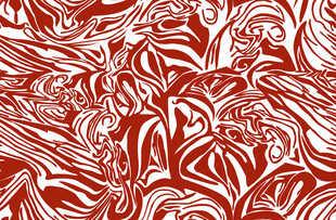 红白抽象花纹图案设计