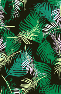 热带棕榈叶图案背景