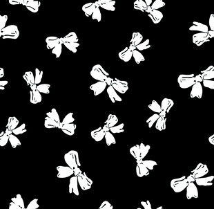 黑白蝴蝶结无缝图案背景