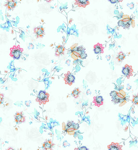 花卉水彩图案背景纹理
