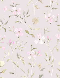 淡雅花卉图案背景纹理