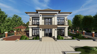 三开间二层别墅