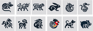 十二生肖图案设计集合