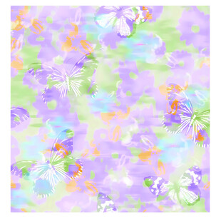 梦幻花卉图案背景