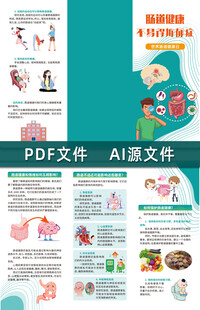 肠道健康不易得抑郁症三折页