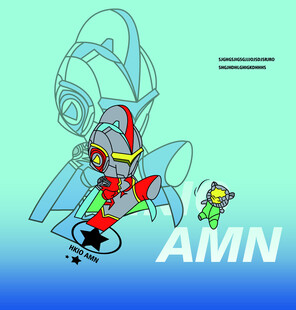 卡通角色与机器人场景画面