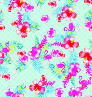 清新花卉图案背景