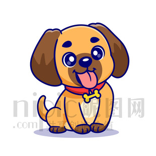 可爱小狗卡通形象
