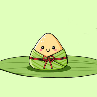 可爱卡通粽子形象插画