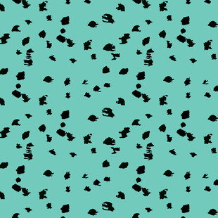 蓝底黑点抽象图案纹理