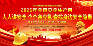 2025安全生产月展板