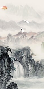 新品 新高雅玄关画 TIF分层