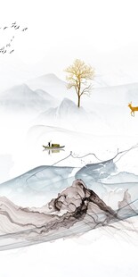 意境 中式玄关新画 TIF分层