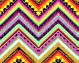 多彩锯齿形几何图案纹理