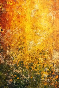 抽象風景画 油彩 抽象油画风景，多彩的落叶——图库图片© Nongkran_ch #120927394