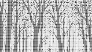 树杆点状图 树林点状图 竹林点