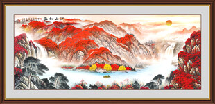 聚宝盆风水画